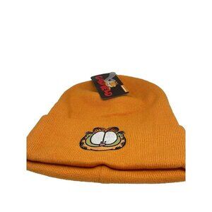 Garfield Winter Hat Beanie Orange Embroidered Nickelodeon
